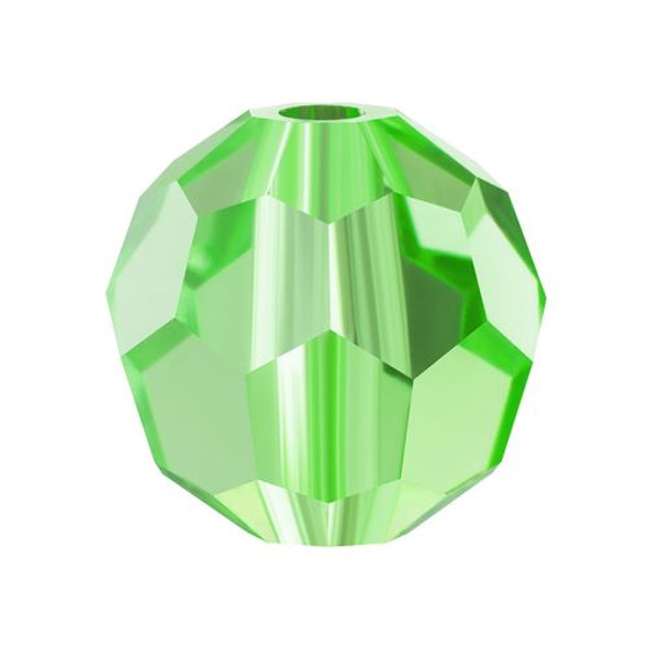 Preciosa Crystal Faceted Round Bead 4mm PERIDOT neon light green glass crystal beads