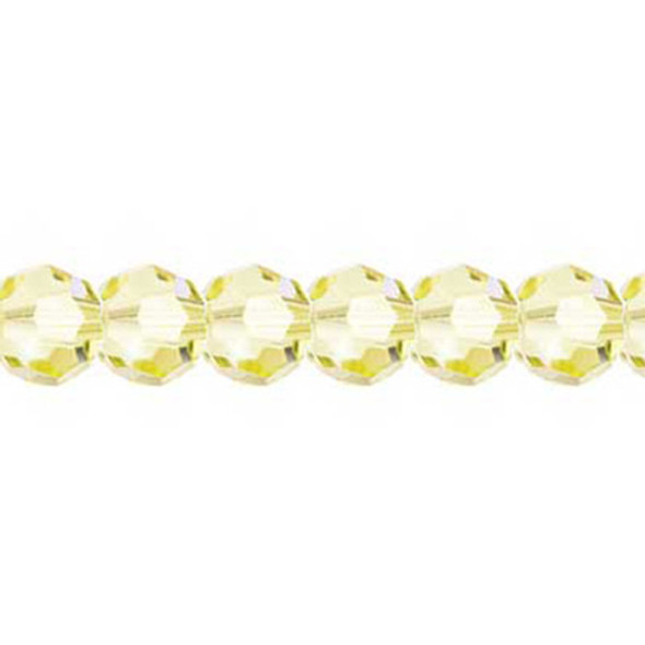 Preciosa Crystal Faceted Round Bead 5mm JONQUIL