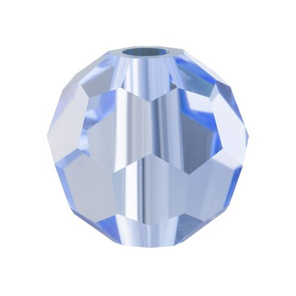 Preciosa Crystal Faceted Round Bead 5mm LIGHT SAPPHIRE baby blue glass crystal beads