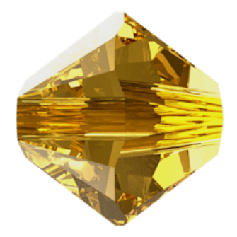 Swarovski Crystal Bicone Beads 6mm GOLDEN TOPAZ 5328