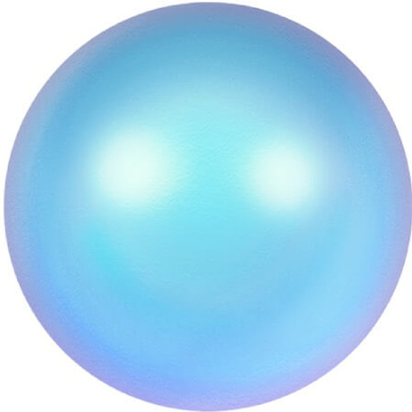 ELITE Eureka Crystal Pearls 4mm Round IRIDESCENT LIGHT BLUE 5810