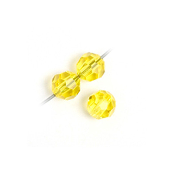 Preciosa Crystal Round Bead 6mm CITRINE