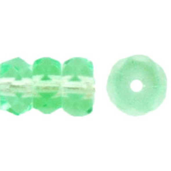 Rondelle 6x3mm Czech Glass Beads PERIDOT