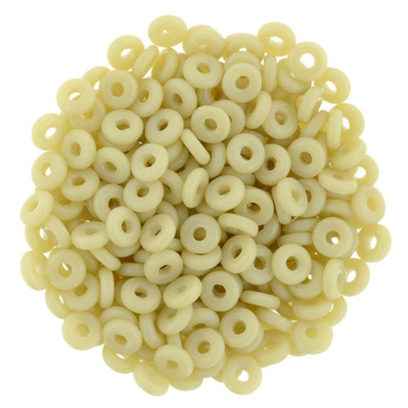 Czech Glass Ring Beads 1x4mm ANTIQUE BEIGE Czech Glass Ring Beads 1x4mm ANTIQUE BEIGE