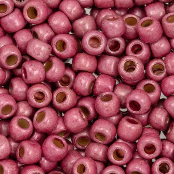 Toho ROUND 6/0 Seed Beads PERMAFINISH GALVANIZED VINTAGE ROSE MATTE