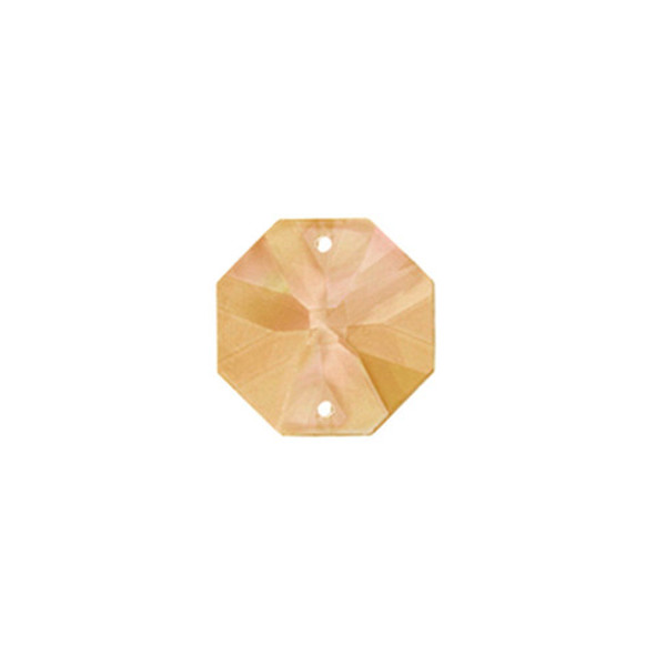 Preciosa Crystal Octagon Connector 18mm HONEY