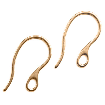 22x11.5mm Gold Plated Stainless Steel FLAT EAR WIRE