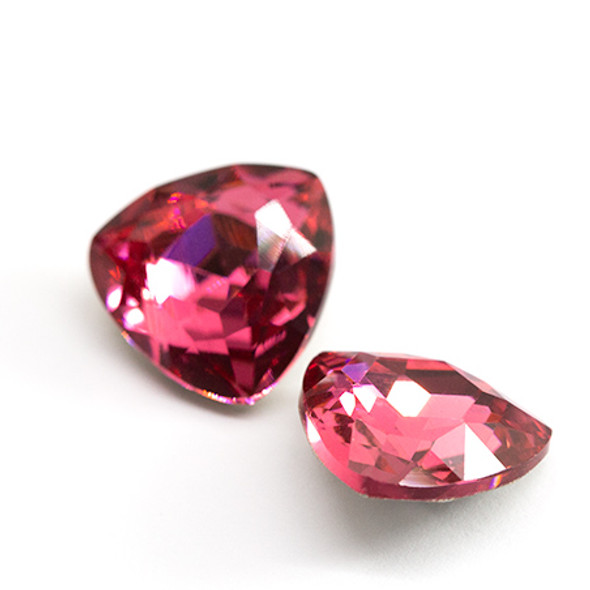 Krakovski Crystal Trillion Cut Stone 12mm ROSE