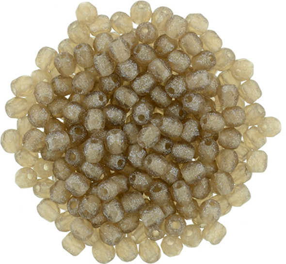 Czech Glass FIREPOLISH Beads 2mm FLASH PEARL SMOKY TOPAZ Czech Glass FIREPOLISH Beads 2mm FLASH PEARL SMOKY TOPAZ