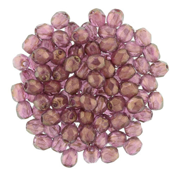 Firepolish 3mm Czech Glass Beads HALO CHERUB