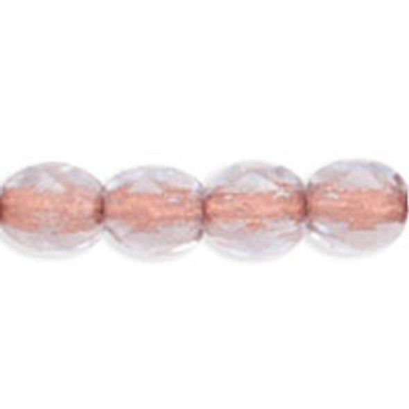 Czech Glass FIREPOLISH Beads 4mm LT SAPPHIRE COPPER LINED Czech Glass FIREPOLISH Beads 4mm LT SAPPHIRE COPPER LINED