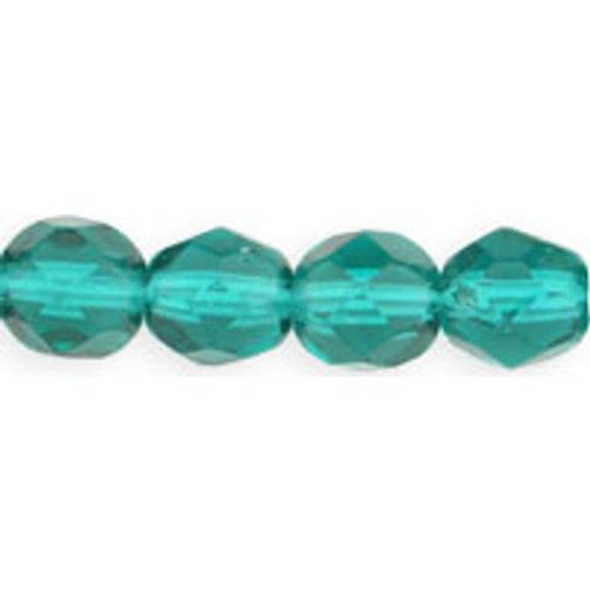 Firepolish 6mm Czech Glass Beads EMERALD