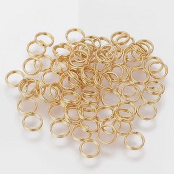 Split Rings 5mm GOLD PLATED