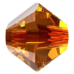 Swarovski Crystal Bicone Bead 4mm LIGHT AMBER 5328