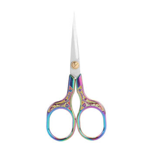 EMBROIDERY SCISSORS VINTAGE "5 Rainbow Plated