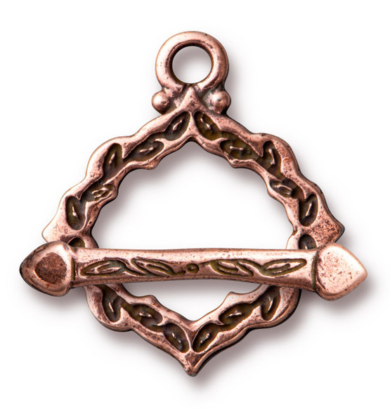 TierraCast TOGGLE CLASP-Cathedral-Antiqued Copper Plated