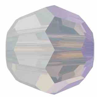 Swarovski Crystal Faceted Round Bead 8mm WHITE OPAL SHIMMER 5000