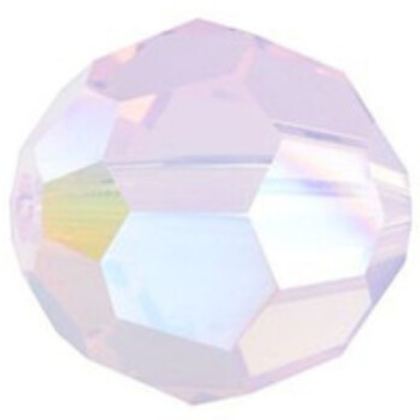 ELITE Eureka Crystal Faceted Round Bead 8mm ROSE WATER OPAL SHIMMER 5000