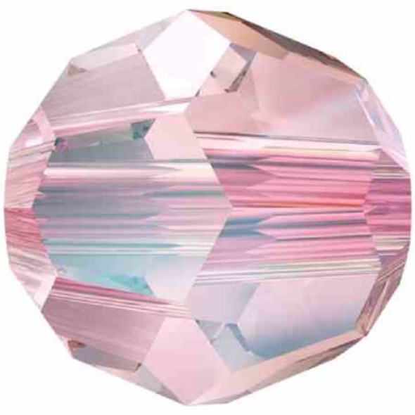 ELITE Eureka Crystal Faceted Round Bead 8mm LIGHT ROSE SHIMMER 5000