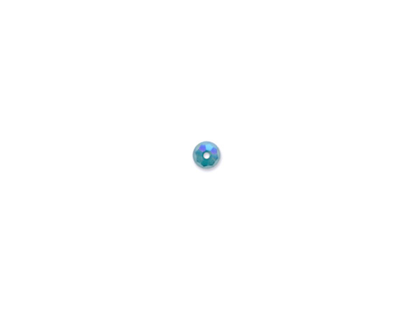 Swarovski Crystal Faceted Round Bead 6mm BLUE ZIRCON SHIMMER