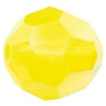 Swarovski Crystal Faceted Round Bead 6mm YELLOW OPAL SHIMMER 5000