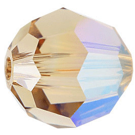 Swarovski Crystal Faceted Round Bead 4mm SILK SHIMMER 5000