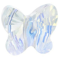 Swarovski Crystal Butterfly Bead 8mm CRYSTAL AB 5754