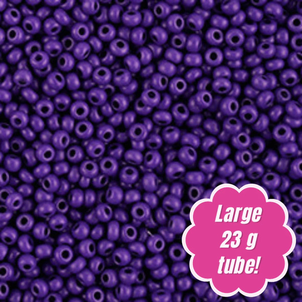 Preciosa Ornela Czech Seed Beads 11/0 TERRA INTENSIVE PURPLE MATTE