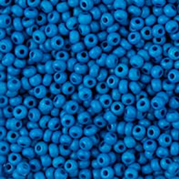 Czech Seed Bead 11/0 apx23g Terra Intensive Blue Matte