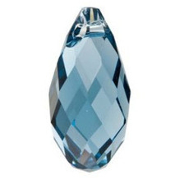 ELITE Eureka Crystal Briolette Pendant 13x6.5mm DENIM BLUE 6010
