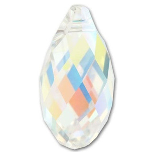 ELITE Eureka Crystal Briolette Pendant 21x10.5mm CRYSTAL AB 6010