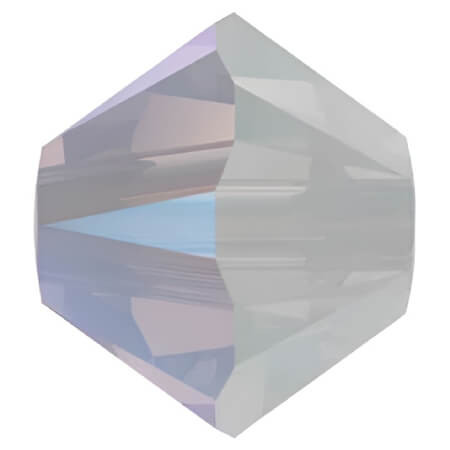 Swarovski Crystal Bicone Bead 5mm WHITE OPAL SHIMMER 5328