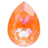 Swarovski Crystal Pear Fancy Stone 14mm ORANGE GLOW DELITE LacquerPRO 4320