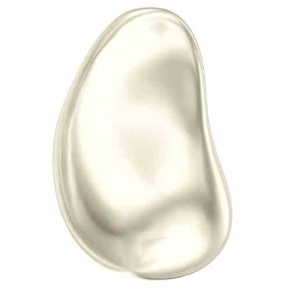 ELITE Eureka Crystal Pearl 16mm Baroque Drop CREAM 5843