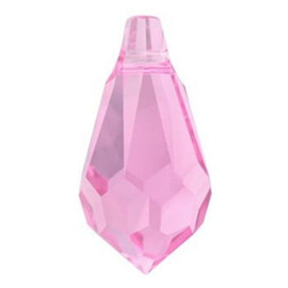 ELITE Eureka Crystal Teardrop Pendant 11x5.5mm ROSE 6000