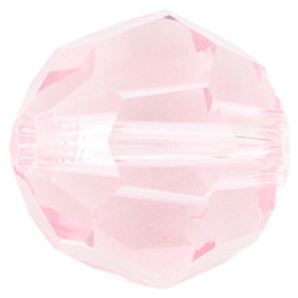 ELITE Eureka Crystal Faceted Round Bead 10mm LIGHT ROSE 5000