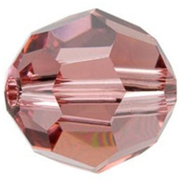 ELITE Eureka Crystal Faceted Round Bead 8mm BLUSH ROSE 5000