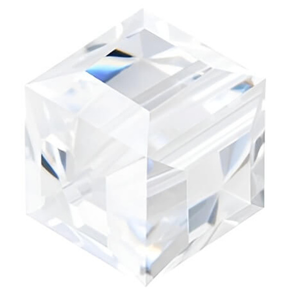 ELITE Eureka Crystal Faceted Cube Bead 8mm CRYSTAL 5601