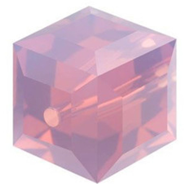 ELITE Eureka Crystal Faceted Cube Bead 8mm CYCLAMEN OPAL 5601