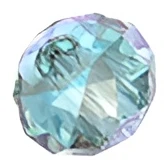 Swarovski Crystal Briolette Bead XL Hole 8mm AQUA SHIMMER 2X 5042