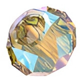 Swarovski Crystal Briolette Bead XL Hole 8mm LIGHT COLORADO TOPAZ SHIMMER 2X 5042