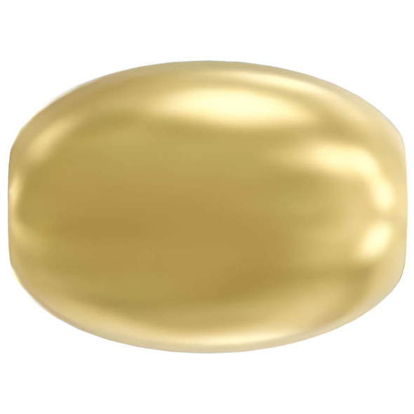 ELITE Eureka Crystal Pearl 4mm Rice Shaped GOLD 5824