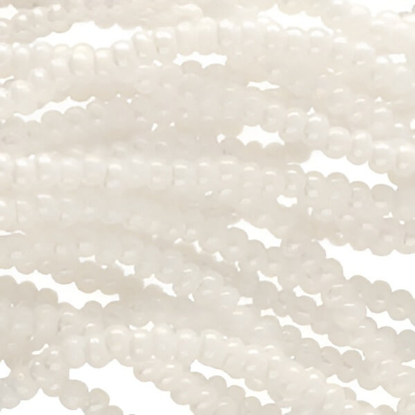 Preciosa Czech Glass Seed Beads 11/0 WHITE LUSTER