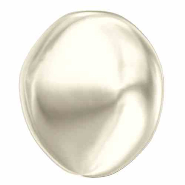 ELITE Eureka Crystal Pearl 14mm Baroque Coin CREAM 5842 1