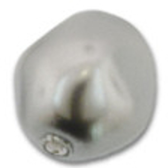 ELITE Eureka Crystal Pearl 8mm Baroque Round DARK GREY 5841 2