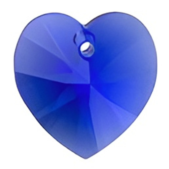 ELITE Eureka Crystal Heart Pendant 14mm MAJESTIC BLUE 6228