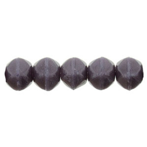 Czech Glass English Cut OPAQUE PURPLE 3mm