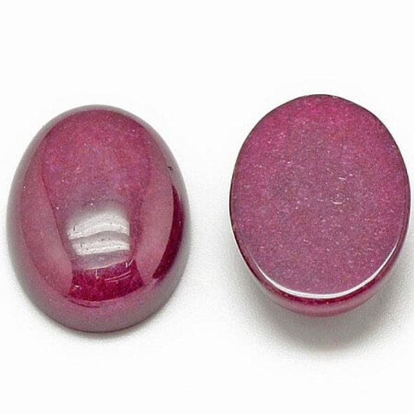 Gemstone Oval Cabochon 18x13mm VIOLET RED