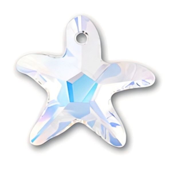 ELITE Eureka Crystal Starfish Pendant 28mm CRYSTAL AB 6721