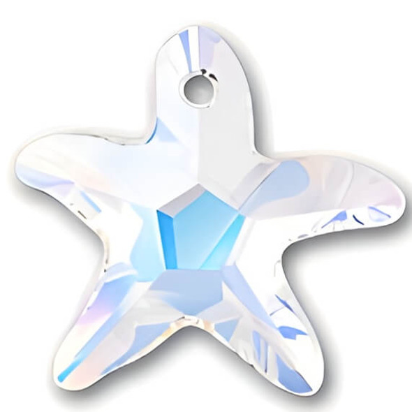 ELITE Eureka Crystal Starfish Pendant 20mm CRYSTAL AB 6721